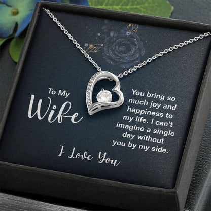 Emotional Wife Gift - Loving Jewelry from Husband for Birthday, Valentine’s Day & Anniversary - Forever Love Necklace