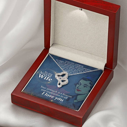 Nurse Wife Jewelry Gift from Husband - Sweet Romantic Gift for Valentine’s Day - Heart-to-heart Pendant Necklace