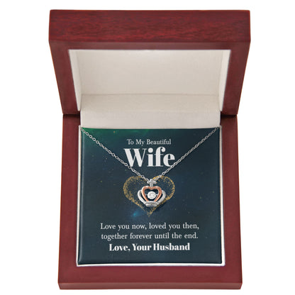 To My Wife Necklace - Special Jewelry Gift from Husband for Birthday, Christmas & Valentine’s Day - Crown Pendant Necklace