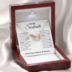 To My Soulmate Necklace - Best Gift for Soulmate for Valentine’s Day & Beyond - Interlocking Hearts Necklace