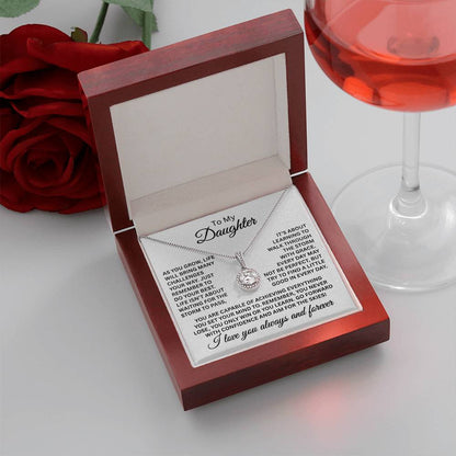 To My Daughter Necklace - I love you always and forever - Eternal Hope Necklace