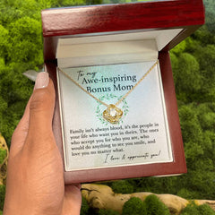 Bonus Mom Necklace, Meaningful Jewelry Gift, Heartfelt Keepsake for Stepmom