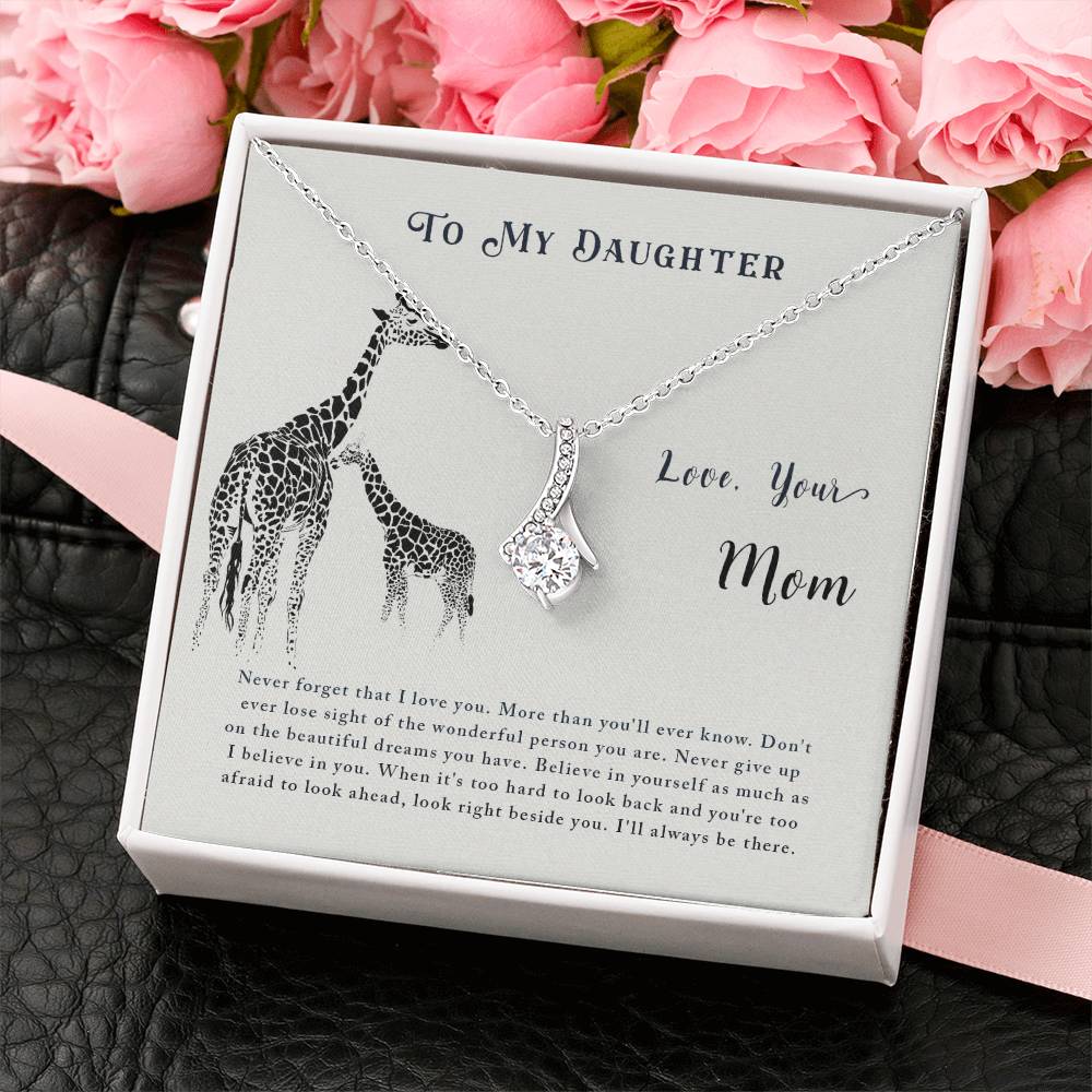 To My Daughter Necklace – Mom’s Choice for Daughter Birthday Graduation – Alluring Beauty Necklace