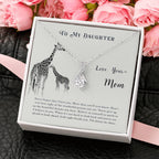 To My Daughter Necklace – Mom’s Choice for Daughter Birthday Graduation – Alluring Beauty Necklace