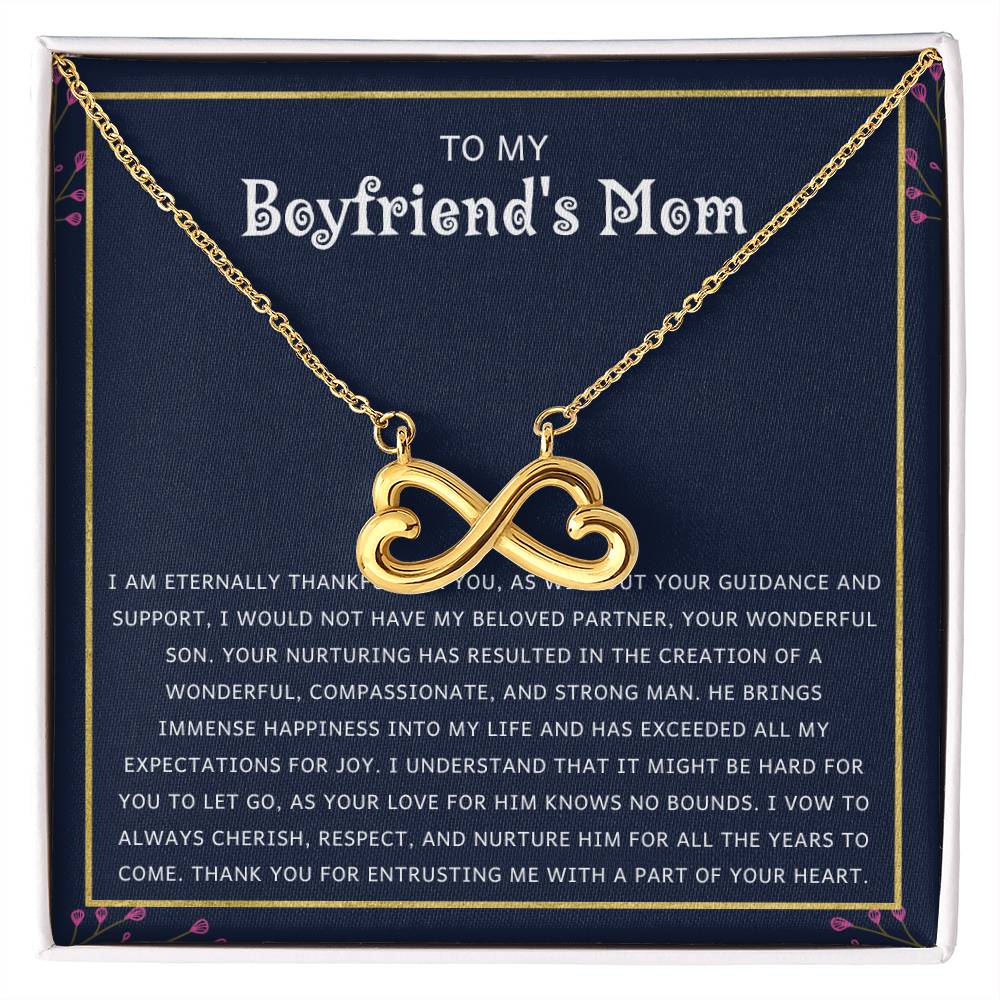 To My Boyfriend's Mom Gift - Your Wonderful Son - Endless Love Necklace