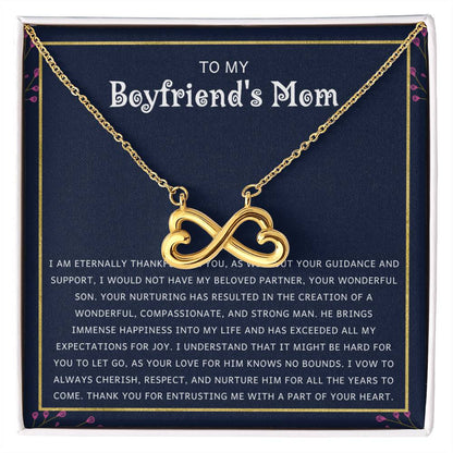 To My Boyfriend's Mom Gift - Your Wonderful Son - Endless Love Necklace
