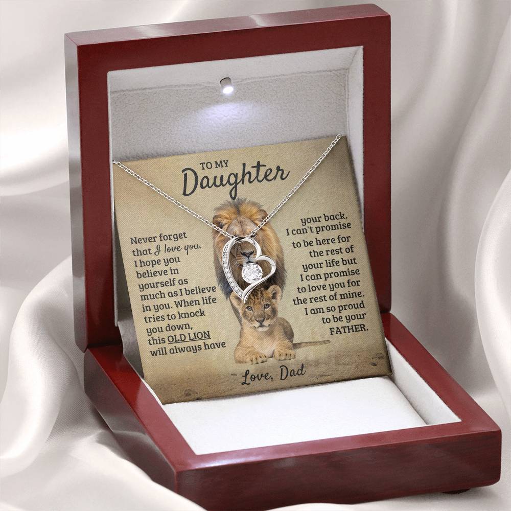 To My Daughter - I'm Proud To Be Your Father - Forever Love Necklace