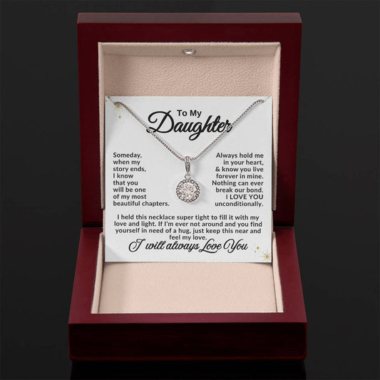 To My Daughter Necklace - Holiday Gift for Daughter - Eternal Hope Necklace