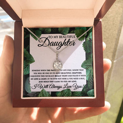 To My Daughter Necklace – Daughter Christmas Graduation Jewelry Gift – Eternal Hope Necklace