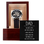 Gift for Dad - You Have Loved Me - Men's Openwork Watch