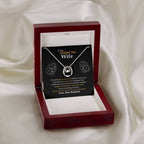 To My Smokin' Hot Wife Necklace - Heartfelt Gift for Birthday & Valentine’s Day - Lucky In Love Necklace