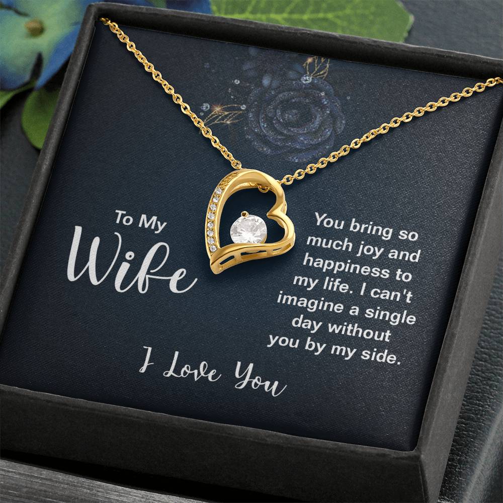 Emotional Wife Gift - Loving Jewelry from Husband for Birthday, Valentine’s Day & Anniversary - Forever Love Necklace