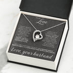 To My Love - I am not perfect - Forever Love Necklace from Husband to Wife