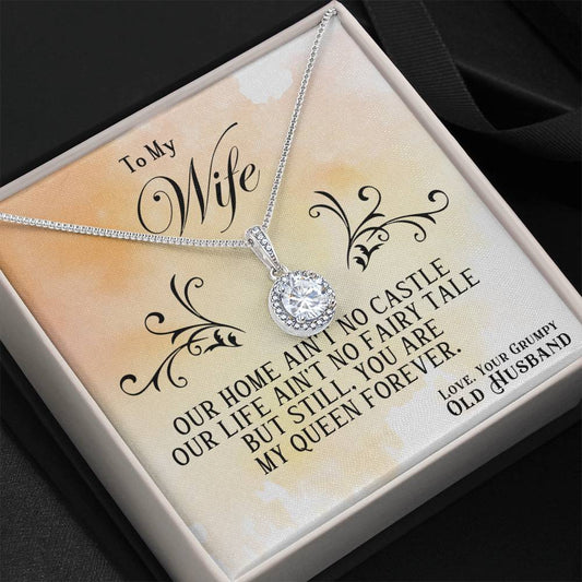 To My Wife Necklace - Best Loving Jewelry Gift for Valentine’s Day, Anniversaries & Romantic Surprises - Eternal Hope Necklace