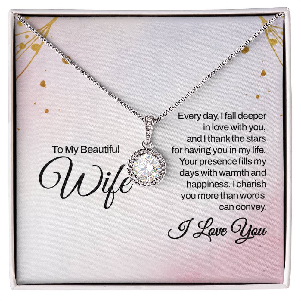 Thoughtful Gift for Wife - Emotional Jewelry from Husband for Anniversary, Birthday, Valentine’s Day & Holidays - Eternal Hope Necklace