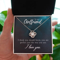 Necklace Gift, Thoughtful Jewelry for Girlfriend, Romantic Surprise with Heartfelt Message Card, Sweet Keepsake for Her, To My Lovely Girlfriend