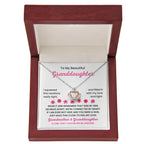 To My Granddaughter Necklace – Grandma’s Birthday Graduation Gift for Granddaughter – Crown Pendant Necklace