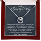 Beautiful Gift for Wife - Romantic Jewelry Gift for Birthday - Lucky In Love Necklace
