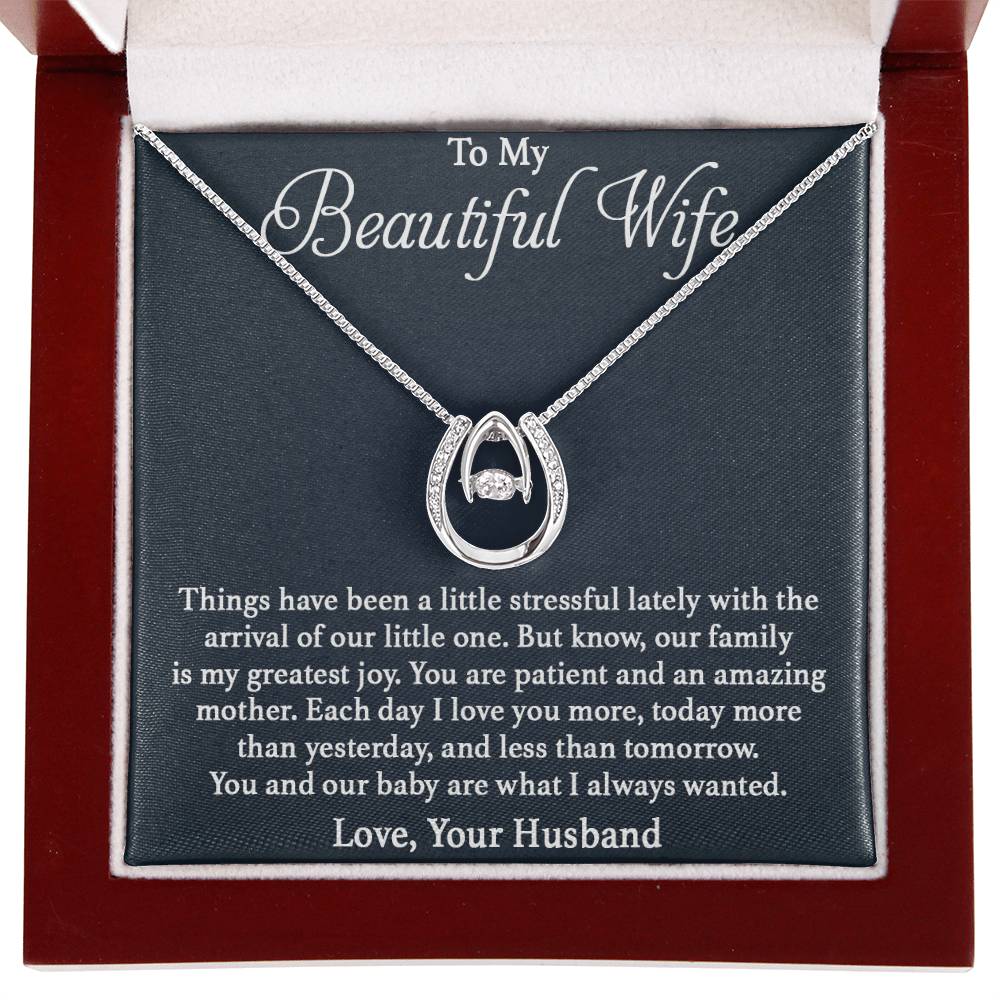 Beautiful Gift for Wife - Romantic Jewelry Gift for Birthday - Lucky In Love Necklace