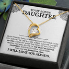 To My Daughter Necklace – Daughter Necklace for Graduation & Birthday Events – Forever Love Necklace