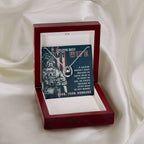 Gift for Army Wife - Heartfelt Jewelry from Husband for Birthday, Anniversary, Valentine’s Day, Christmas - Lucky In Love Necklace