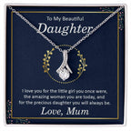 To My Daughter Necklace – Mum to Daughter Present for Graduation – Alluring Beauty Necklace