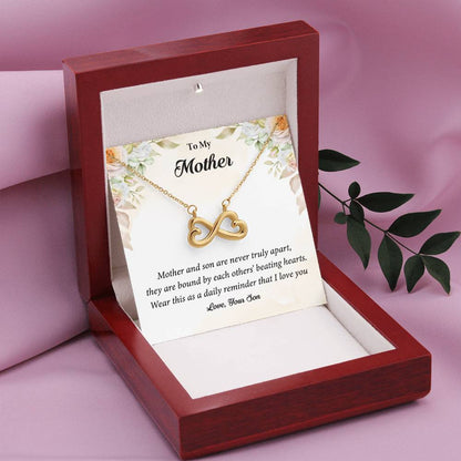 Mother and Son are Never Truly Apart- Endless Love Necklace - Sentimental Gift for Mom from Son