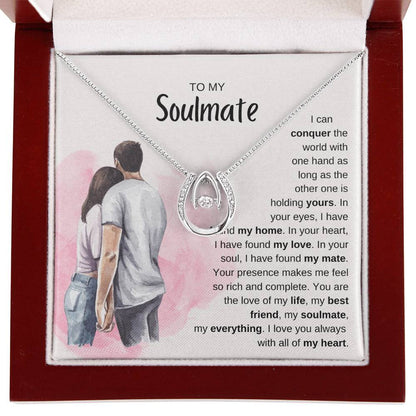 To My Soulmate Necklace - Perfect Gift for Romantic Celebrations & Appreciation Days - Lucky In Love Necklace