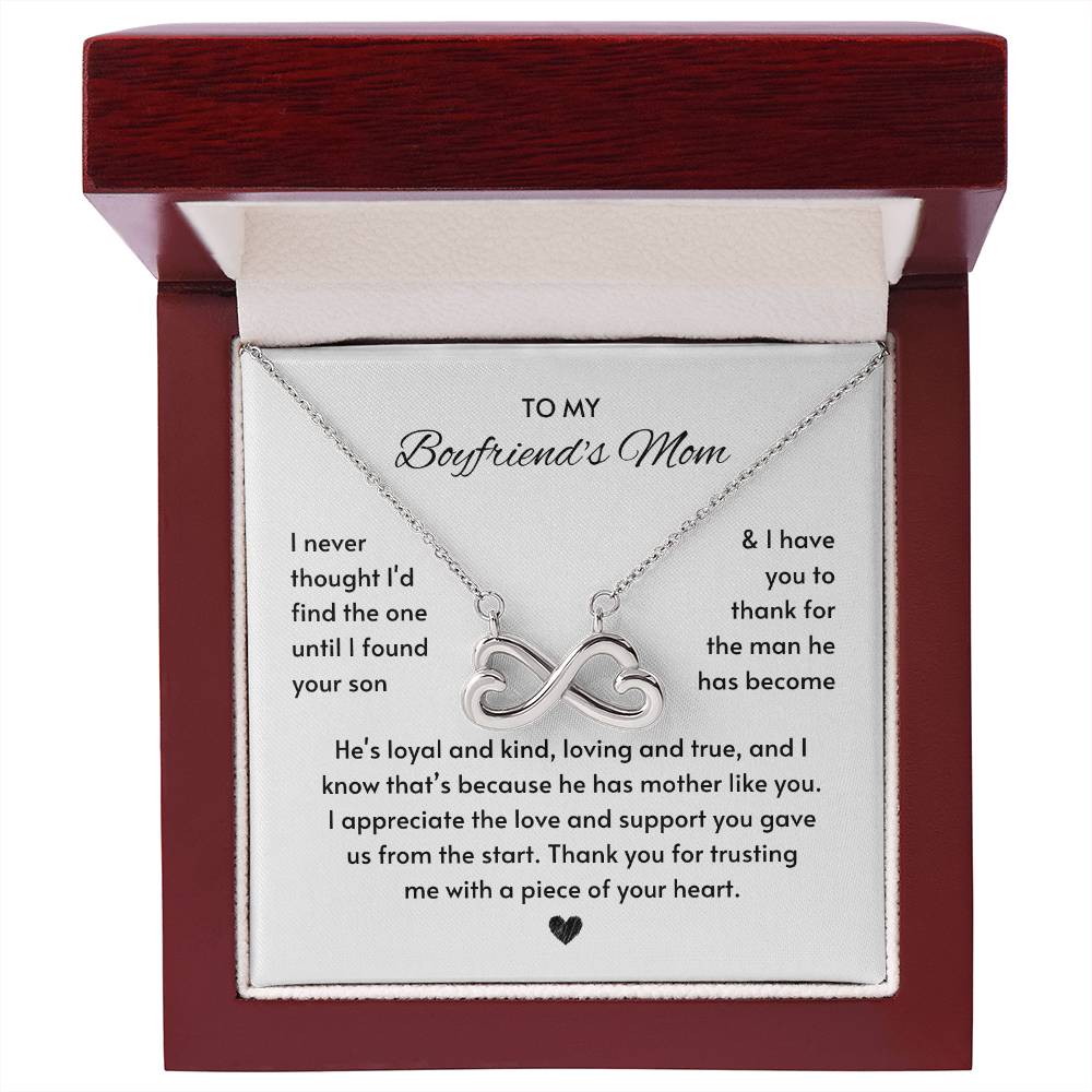 Heartfelt Gift for Boyfriend's Mom - I never thought I'd find the one until I found your son - Endless Love Necklace