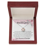 To Our Dear Granddaughter – Birthday & Graduation Gift Jewelry from Grandma & Grandpa – Crown Pendant Necklace