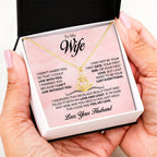 To My Wife Necklace - Emotional Jewelry for Wife from Husband to Celebrate Love on Valentine’s Day & Beyond - Anchor Pendant Necklace