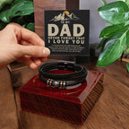 To My Dad - Never forget that I love you - Love You Forever Bracelet