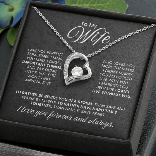 Special Gift for Wife - Romantic Jewelry from Husband for Valentine’s Day or Birthday - Forever Love Necklace