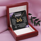 To My Boyfriend's Mom - I'd Be Lost Without Your Incredible Son - Endless Love Necklace - Best Gift for Mother In Law