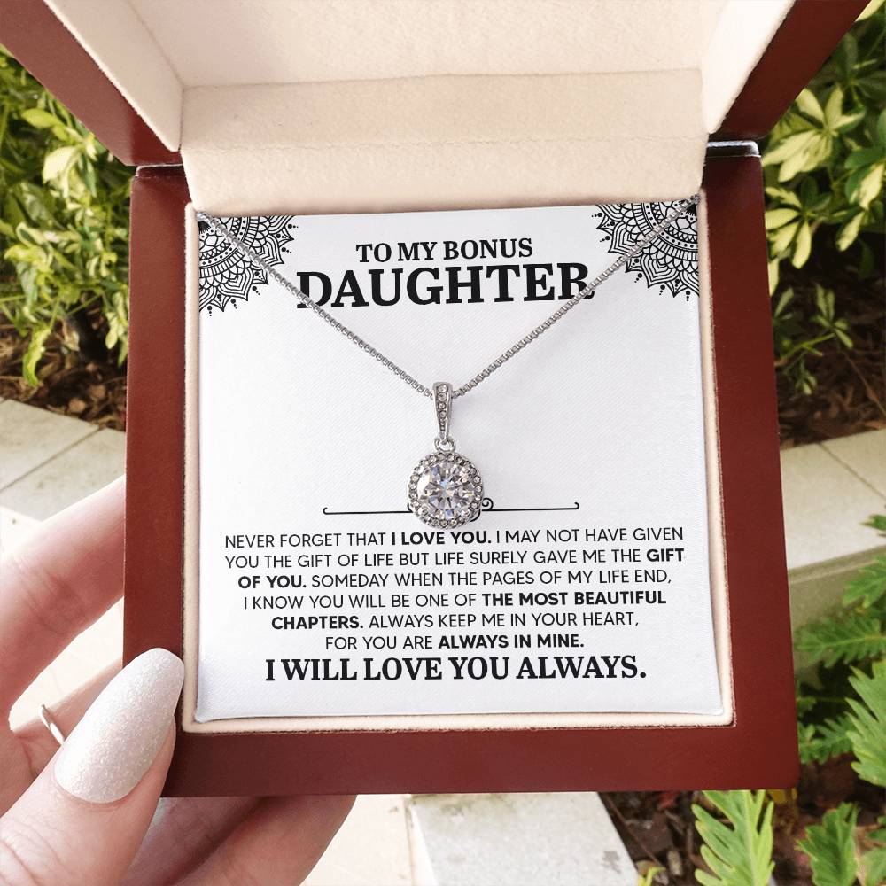 To My Daughter Necklace – Daughter Gift for Valentine’s and Graduation – Eternal Hope Necklace