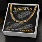 Husband Gift from Wife - The Day I Met You - Cuban Link Chain