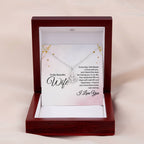 To My Beautiful Wife Necklace - Special Love Jewelry for Wife from Husband for Birthday, Anniversary & Valentine’s Day - Anchor Pendant Necklace