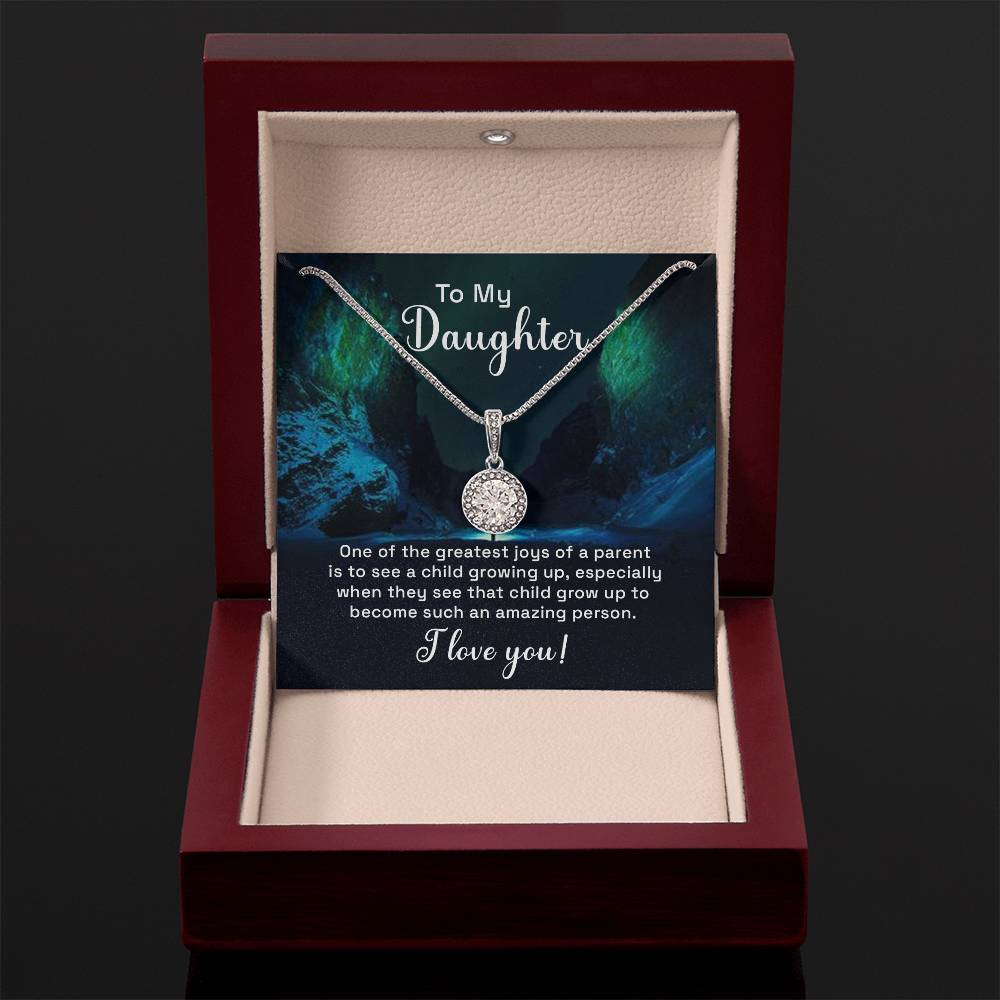 To My Daughter Necklace – Daughter Jewelry: Graduation, Birthday & Christmas – Eternal Hope Necklace