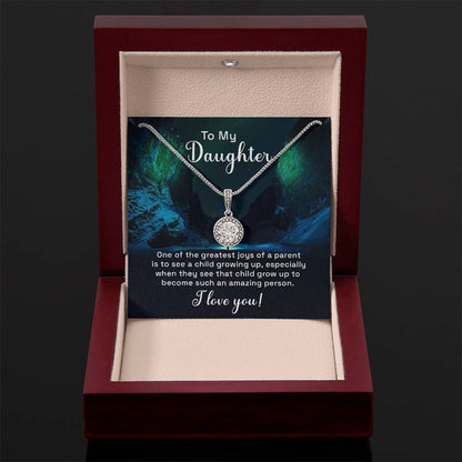 To My Daughter Necklace – Daughter Jewelry: Graduation, Birthday & Christmas – Eternal Hope Necklace
