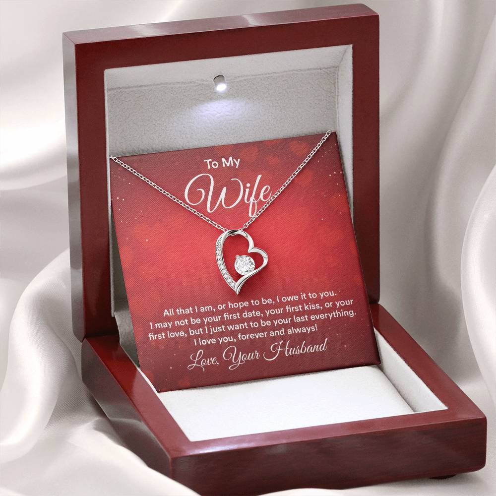 Romantic Love Gift for Wife - Heartfelt Jewelry from Husband - Forever Love Necklace