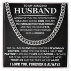To My Husband – Cuban Link Chain – Anniversary & Birthday Gift from Wife