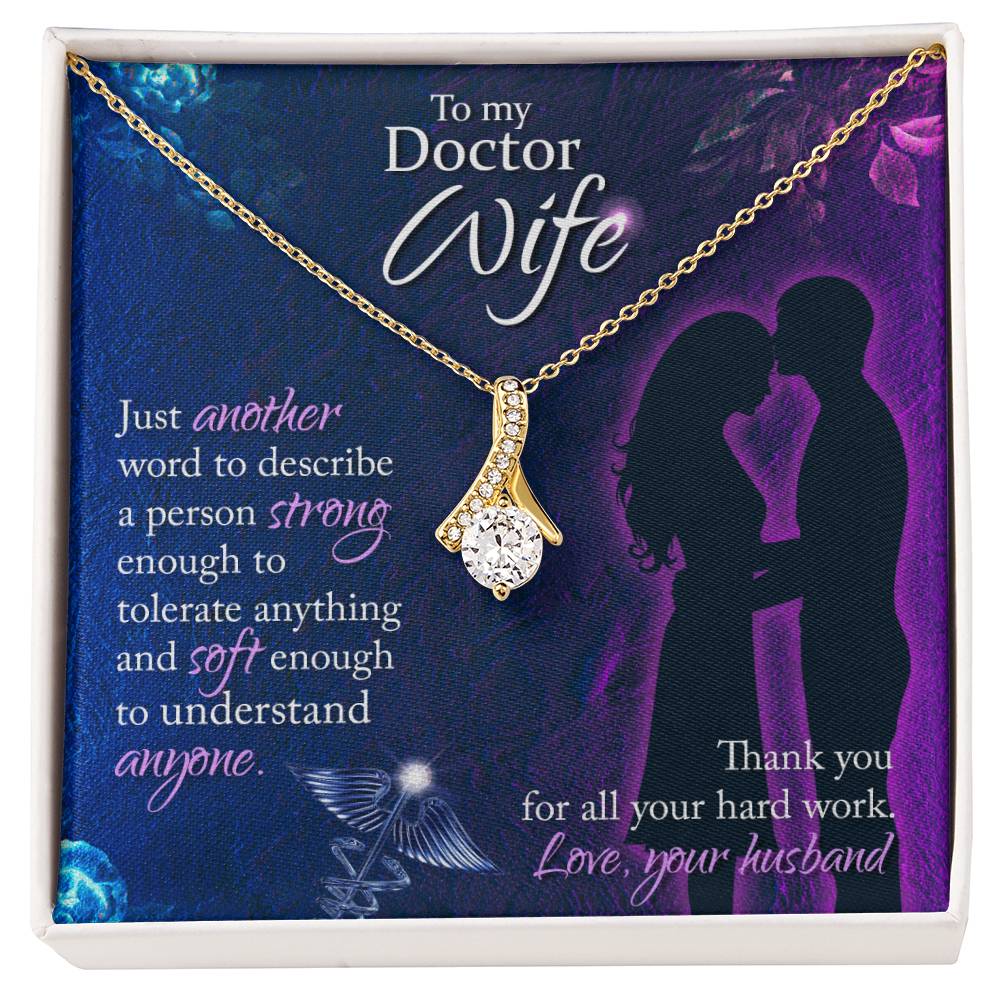 Cute Gift for Doctor Wife from Husband - Romantic Jewelry for Special Occasions - Alluring Beauty Necklace