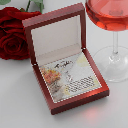 To My Daughter Necklace – Daughter Birthday & Graduation Jewelry Surprise – Eternal Hope Necklace