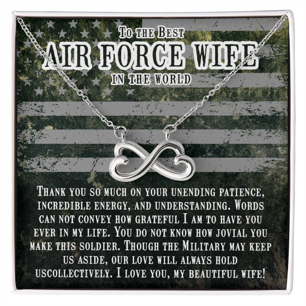 To My Air Force Wife Endless Love Necklace from Husband