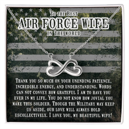 To My Air Force Wife Endless Love Necklace from Husband