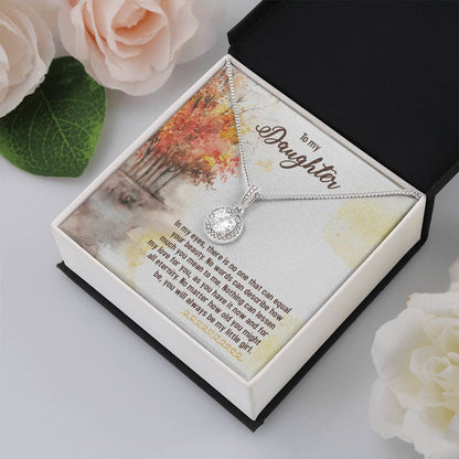 To My Daughter Necklace – Daughter Birthday & Graduation Jewelry Surprise – Eternal Hope Necklace