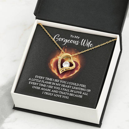 Wife Jewelry Gift from Husband - Sweet Romantic Gift for Valentine’s Day - Forever Love Necklace