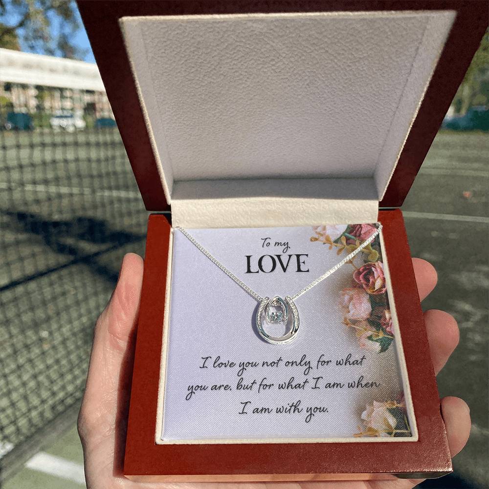 To My Wife Necklace - Meaningful Gift from Husband for Valentine’s Day - Lucky In Love Necklace