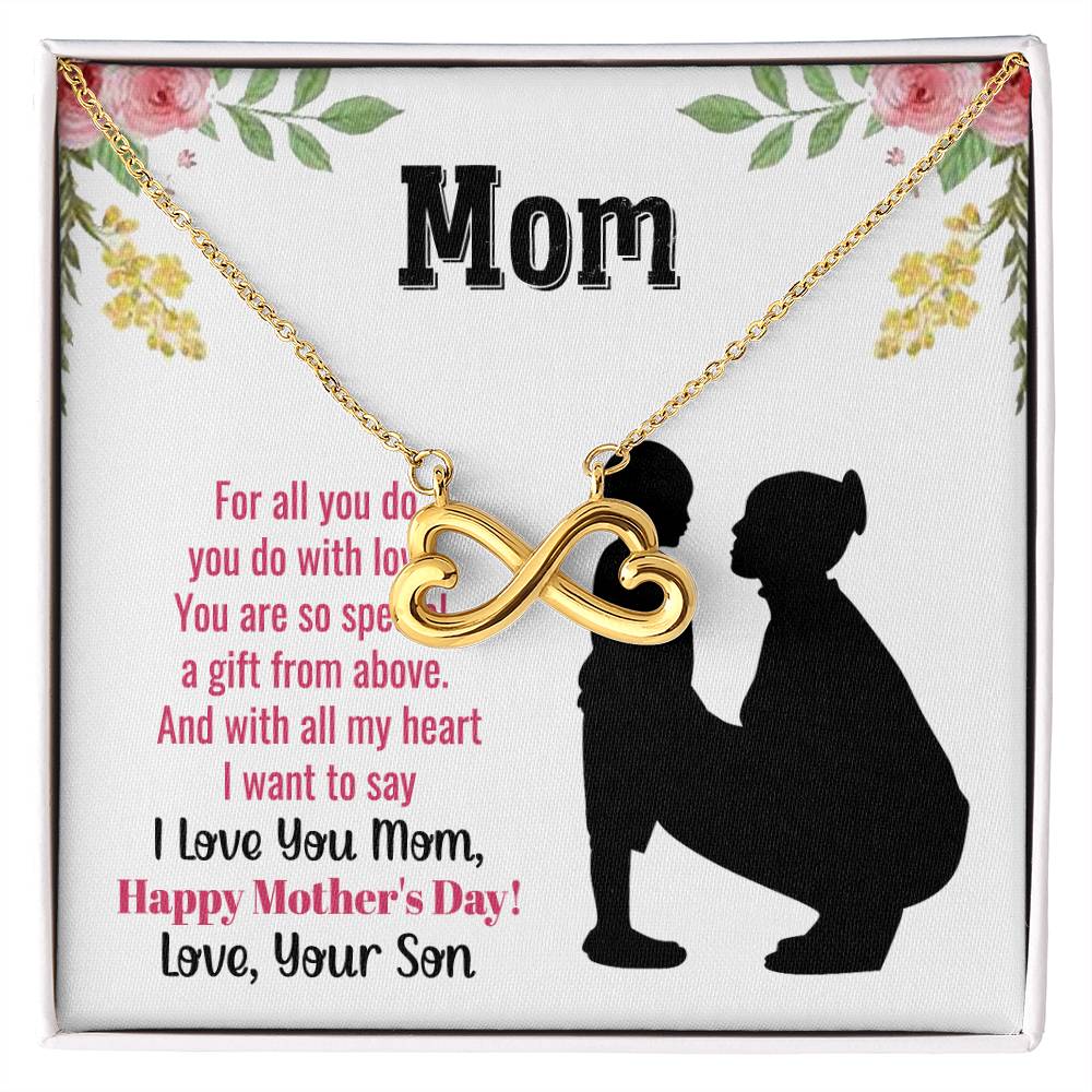 Happy Mother's Day Present - Mom you are so special - Endless Love Necklace