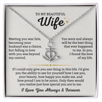 To My Wife Necklace - Sentimental Jewelry Gift from Husband for Birthday, Anniversary & Valentine’s Day - Anchor Pendant Necklace